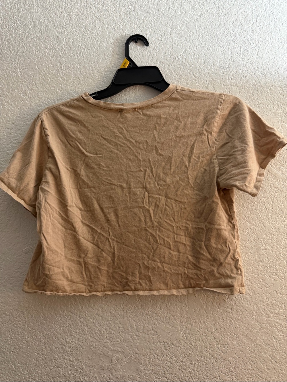 French Pastry Large Tan Teddy Bear Graphic Cropped T-Shirt "Smile Everyday" - Picture 5 of 7